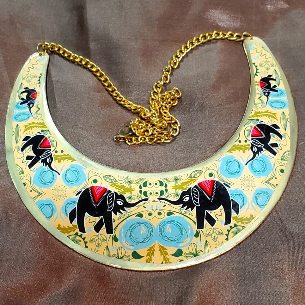Elephant-Inspired Statement Necklace